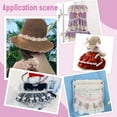 thumbnail image 5 of 6 Yard Lace Trim Ribbon 6 Color Flower Eyelet Lace Ribbon Floral Embroidery Ruffle Lace Border Wavy Edge Exquisite Sewing Decorative Lace for DIY, 5 of 5