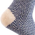 thumbnail image 2 of Lian LifeStyle 5 Pairs Luxurious Angora Wool Fuzzy Socks for Women. Comfortable Socks Great for Sensitive Skin Wave HM1403 Medium, 2 of 4
