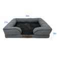 thumbnail image 3 of Pet Spaces 36inch Large Dog Bed – gray, 3 of 5