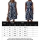 thumbnail image 2 of Vestido De Verano Vestidos de playa para mujer Vestido casual con estampado floral Elegante Boho A-Line (Azul marino M) Ygjytge para Mujer Azul marino T 30, 2 of 6