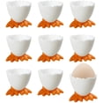 thumbnail image 1 of Huevera, 9 Piezas Hueveras Divertidas Huevera Huevera Original Huevera Soporte para Huevera para Desayuno Soporte para Huevera Colorido Huevera de Plástico para Almuerzo Brunch Huevo Cocido, 1 of 5