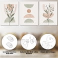 thumbnail image 5 of Boho Wall Art Prints Set of 3, Mid-Century Modern Prints, Framed Canvas Wall Art Abstract Geometric Line Botanical Artwork Paintings, Minimalist Boho Wall Decor for Living Room, Bedroom, Office, 5 of 6