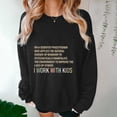 thumbnail image 5 of Jinhomg Womens Oversized Boyfriend Sweatshirt 2025 Trendy Letter Print Y2K Tops Casual Comfy Long Sleeve Drop Shoulder Pullover Daily Wear 2025 Saving Black XL, 5 of 6