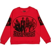 Juniors' Graphic Sleeves Long Sleeve Sweatshirt