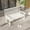 White, variant on Costway Garden Bench All-Weather HDPE 2-Person Outdoor Bench for Front Porch Backyard White