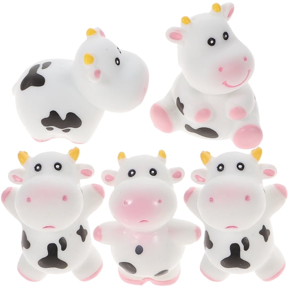5 piezas de juguetes de vaca para baby shower, juguetes de baño para bebés, artículos de baño para bebés