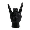 thumbnail image 3 of Estatua de gesto de mano de roca, artesanía creativa, escultura de dedo para apartamento o dormitorio. Negro Derecha, 3 of 9