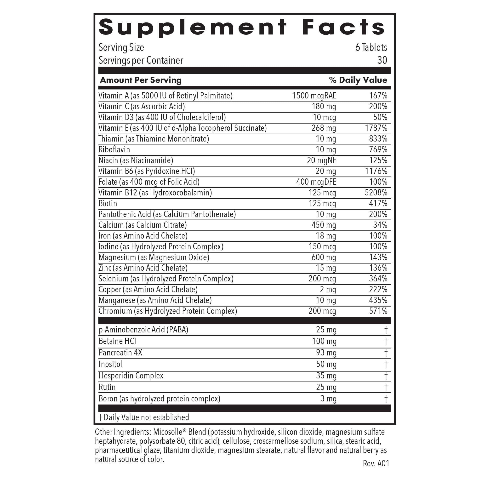 Optimox Gynovite Plus - Women’s Multivitamin & Multimineral Supplement - Postmenopausal Support with Magnesium, Vitamin D3, Biotin & Digestive Enzymes - 30 Servings - 180 Count