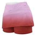 thumbnail image 3 of hotojiny Plus Size Yoga Skorts Tennis Golf Skirts High Waisted Workout Athletic Shorts Summer Running Casual Shorts, 3 of 5