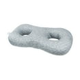 thumbnail image 3 of Dualoai Ear Piercing Pillow Ear Hole Pillow for wearing Earrings Gray Grid, 3 of 9