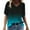 Mint Green womens blouses and tops dressy, variant on Wycnly Womens Blouses and Tops Dressy Plus Size Comfy Lightweight Casual Loose Ladies Pullover Tshirts Summer Gradient V-Neck Short Sleeve Cute Tees Tops Multicolor s