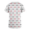 thumbnail image 5 of TIMIFIS Blouse Noire pour Femmes, Manches Courtes, Col en V, Imprimée, Décontractée, avec Poches-Noir, 5 of 5