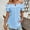 Blue, variant on Women's Off-Shoulder Ruffle Romance Top - Adjustable Drawstring & Button-Front Blouse for Resort Wear Blue，S