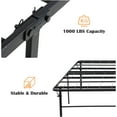 thumbnail image 4 of YRLLENSDAN Full Size Bed Frames, Metal Bed Frame Full Platform Bed Frame with Support Up to 1000lbs Steel Slats Support Noise Free Heavy Duty Bed Frame Easy Assembly, 4 of 7