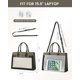 thumbnail image 4 of Bolsa para portátil LOVEVOOK para mujer de piel sintética impermeable de 15.6 pulgadas, 4 of 9