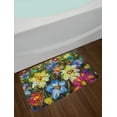 thumbnail image 2 of Impressionist Bath Mat, Spring Themed Close up Oil Painting Colorful Flower Field Print, Plush Bathroom Decor Mat with Non Slip Backing, 29.5" X 17.5", Multicolor, by Ambesonne, 2 of 2