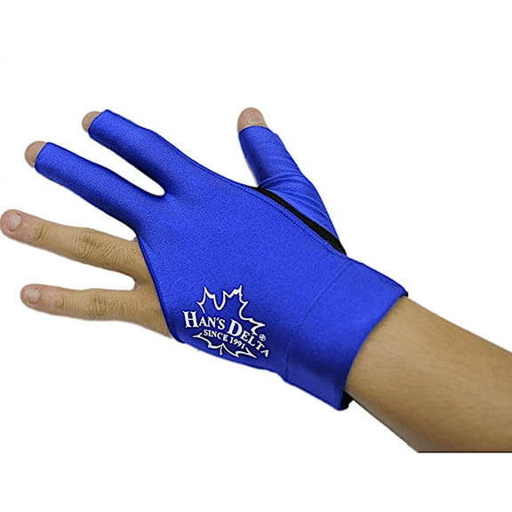 Delta Billiard Glove - Left Hand, Blue