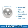 thumbnail image 3 of Unique Bargains 32.0mm Bearing Ball Bearing Steel G16 Precision Ball Silver Tone 2 Pcs, 3 of 7