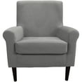 thumbnail image 4 of Fox Hill Trading Ellis Rolled Arm Lounge Chair, Gray, 4 of 7