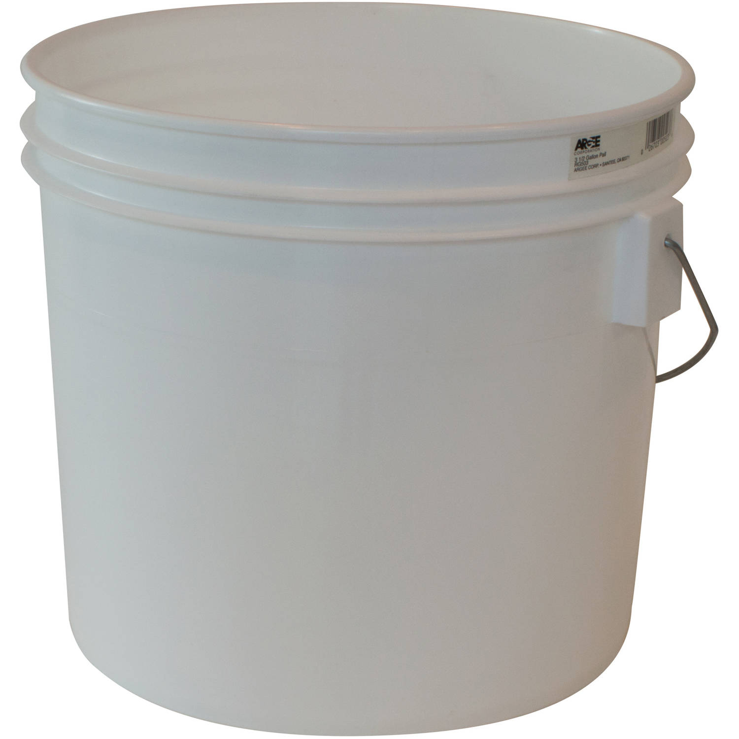 Argee 3.5 Gallon White Bucket, 10Pack