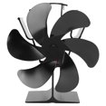 thumbnail image 2 of Ventilador de estufa de leña, ventilador de estufa con 6 aspas accionadas por calor, ventilador de estufa de calidad en la que puede confiar, 2 of 12