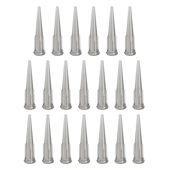 Aguja de llenado de dispensación cónica sin punta industrial 16ga X 1.26" Gris 20 Pcs