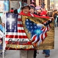 thumbnail image 2 of Bayyon One Nation Under God, We The People, Christian Cross American Eagle Flag Banner with Grommets 3x5Feet Man cave Decor, 2 of 6