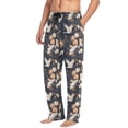 thumbnail image 5 of White Cranes Men's Pajama Pants with Pocket Lounge Pants Pajama Sleep Pant Pj Comfortable, 5 of 7