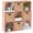 Light Pink, variant on Best Choice Products 9-Cube Bookshelf, 13.5in Display Storage System, Organizer w/ Removable Back Panels - Light Pink