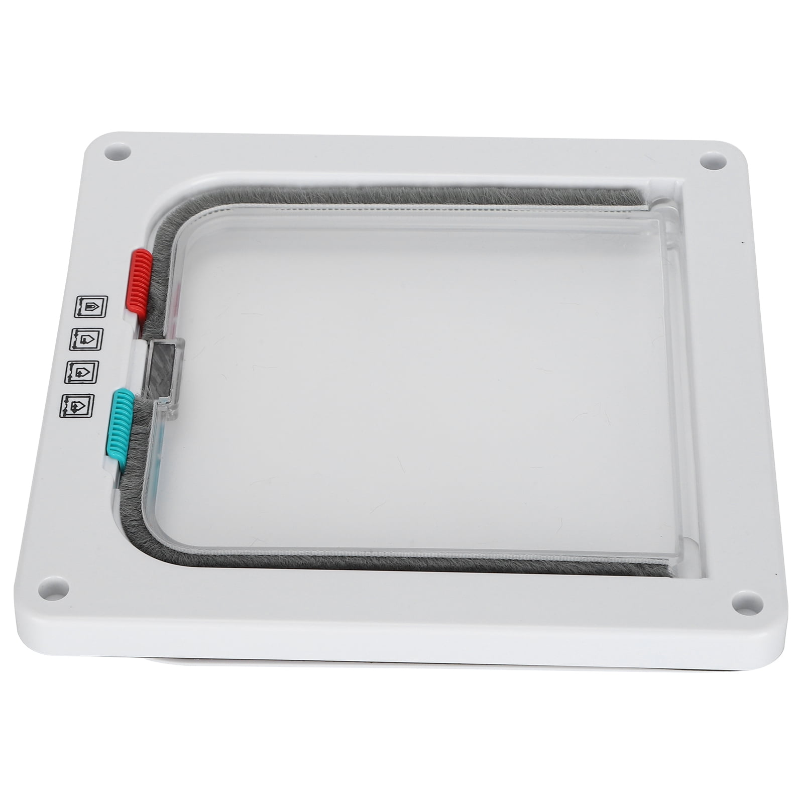 Riousery Cat Lock Security Flap Door Flip Plastic Small Pet Gate for Cats and Dogs, Indoor/Outdoor Weatherproof, Includes Screws, White Small (7.87 inches / 20 cm) Ultimate Convenience