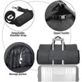 thumbnail image 4 of Equipaje de mano Bolsa de ropa Bolsa de equipaje grande Traje Bolsa de viaje Bolsa de fin de semana Bolsa de vuelo Bolsa de zapatos con correa Hombres Mujeres, 4 of 5