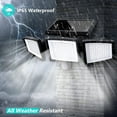 thumbnail image 3 of IJIL Solar Lights Outdoor - 2500LM Motion Sensor Outdoor Lights with Remote Control 3 Heads LED Security Light 270° Wide Angle Solar Flood Lights (2 Packs), 3 of 6