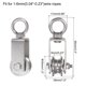 thumbnail image 2 of 2 Paquete de Rueda de Polea de Acero Inoxidable 304, M30 U Tipo Doble Rodamiento Rueda de Polea de Cable Carga 400lbs, 2 of 6