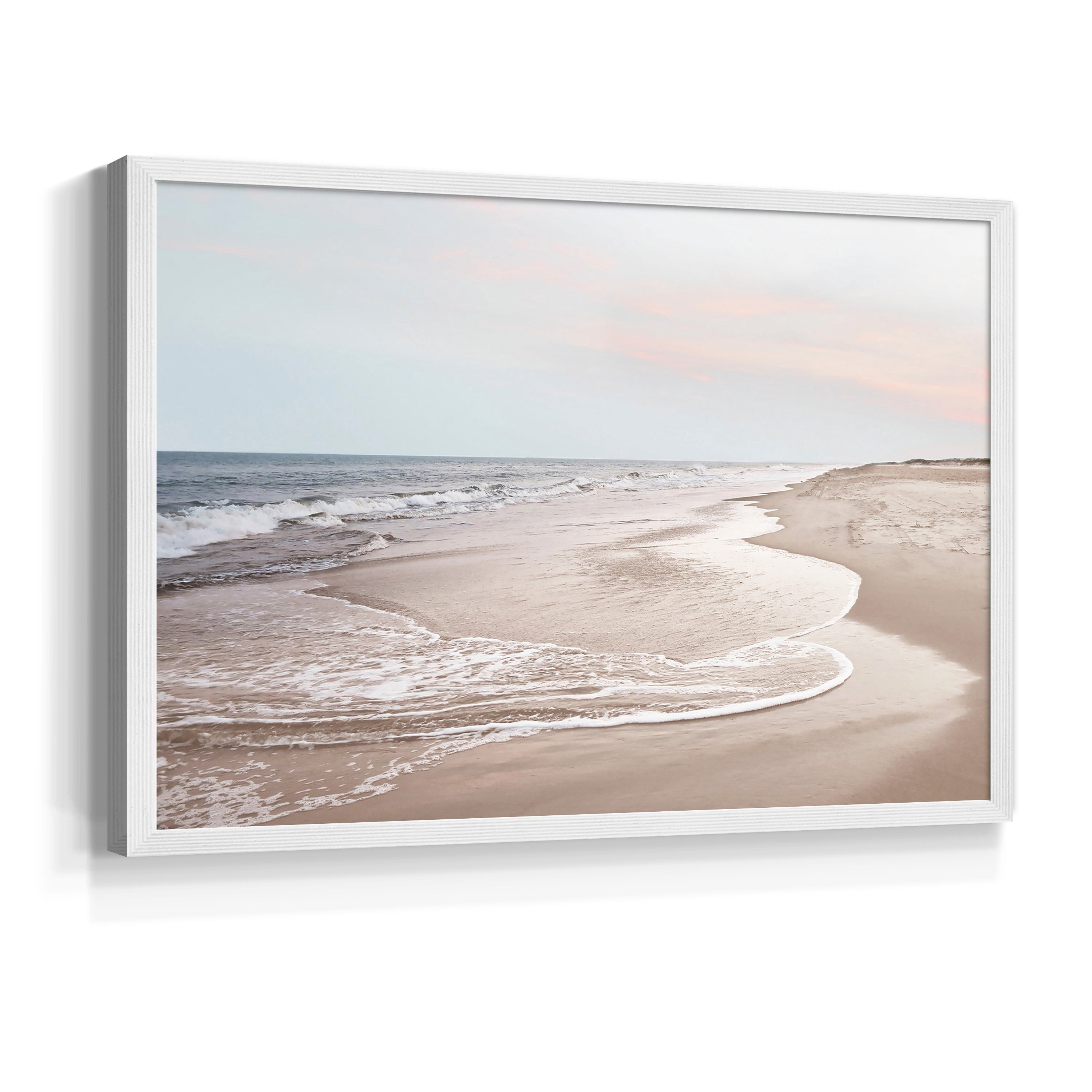 Corolla Soft Shore by Natalie Carpentieri - Restickable Framed Giclée Print