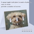 thumbnail image 4 of Switch Panel 4.48x6.37In Switch Plate Wall Panel Living Room Kitchen Bedroom Study Switch Panel Stylish Decoration Cute Gray Cartoon Dog, 4 of 8