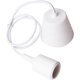 thumbnail image 2 of Portalámparas, casquillo de bombilla, portalámparas E27, lámparas de alambre colgantes, luz colgante blanca DIY con portalámparas de alambre, 2 of 5