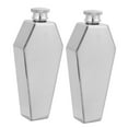 thumbnail image 1 of 2X Mini-Flacon de Hanche 100ML Personnalisé Forme de Cercueil en Acier Inoxydable Portable Flagon Voyage Vin Pot Bar, 1 of 8
