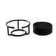 thumbnail image 4 of Spectrum Diversified Euro - Juego de 6 Soportes Impermeables y Flexibles, Posavasos para Bebidas fr&iacute;as y Calientes, 1, Color Negro Spectrum Diversified NA, 4 of 7