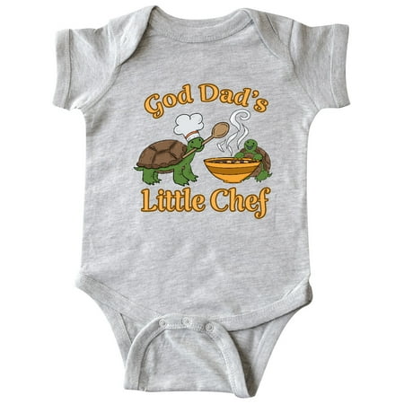 

Inktastic God Dad s Little Chef with Cute Turtles Gift Baby Boy or Baby Girl Bodysuit