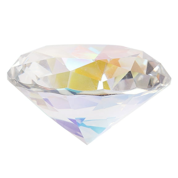 Hemoton Nail Prop Nail Art Display Diamonds Glass Crystal Base Large Diamonds Paperweight Nail Backgrounds For Nail Picture Wedding Decorations