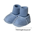 thumbnail image 3 of Fiudx Zapatos de Bebé de Suela Suave, Cálidos y Transpirables de Imitación de Piel de Oveja, Antideslizantes, para Interior de Invierno, Cómodos, Elásticos, Forro Suave de Algodón y Lana, Fáciles de, 3 of 5