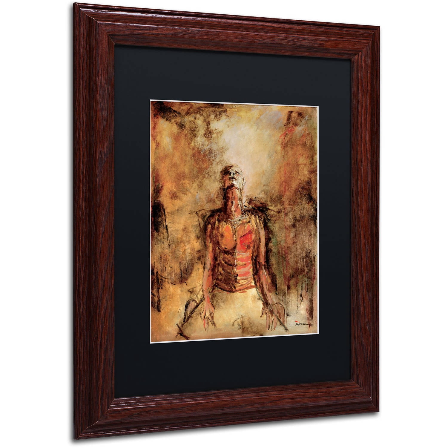 Trademark Fine Art "Totally Surrender" Canvas Art by Joarez, Black Matte, Wood Frame
