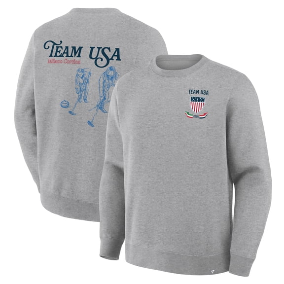 Men's Gray Team USA 2026 Winter Olympics Curling Sweatshirt