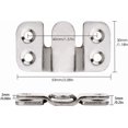 thumbnail image 2 of Picture Frame Hook, Furniture Connector Flush Mount Bracket, Wall Mount Strong Metal Picture Hanger for Attaching Picture, Picture or Mirror (5 Pairs), 2 of 5