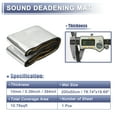 thumbnail image 2 of 394mil 10mm 10.76sqft Car Sound Deadening Mat Aluminum Foil for Hood Boat Engine Cover 78.74"x19.69", 2 of 6