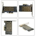 thumbnail image 4 of Bearachild Agregar tarjetas PCIE a M2/M.2 adaptador SATA M.2 SSD PCIE adaptador NVME/M2 PCIE adaptador SSD M2 a SATA PCI-E tarjeta M Key + B Key Electrónica miscelánea, 4 of 6