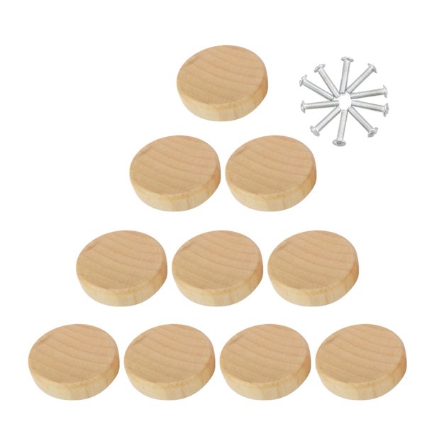 8pcs / 10pcs / 20pcs / 50pcs de madera maciza manija de un solo agujero de la manija de la manija de la puerta de la manija de la manija de la manija del mango del mango del mango
