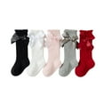 thumbnail image 2 of Dalrosia Baby Knee High Socks - Toddler Long Cotton Tube Stockings With Bow Ruffles for Girls - Infant Dress Socks, 2 of 6