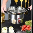 thumbnail image 1 of Ensemble de Casseroles et Poêles, Casseroles et Poêles en Acier Inoxydable, Casserole Multifonction en Acier Inoxydable, Poêle à Frire en Acier Inoxydable, Casserole à Soupe Multi-Usage pour Nouilles Cuites, Bouillies et Récupérées, 1 of 8