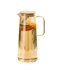 thumbnail image 1 of Jarra de agua de vidrio de 1,35 l/1,8 l con tapa y asa Jarra de agua for refrigerador Jarra for té helado y café Utensilios for servir bebidas, 1 of 6